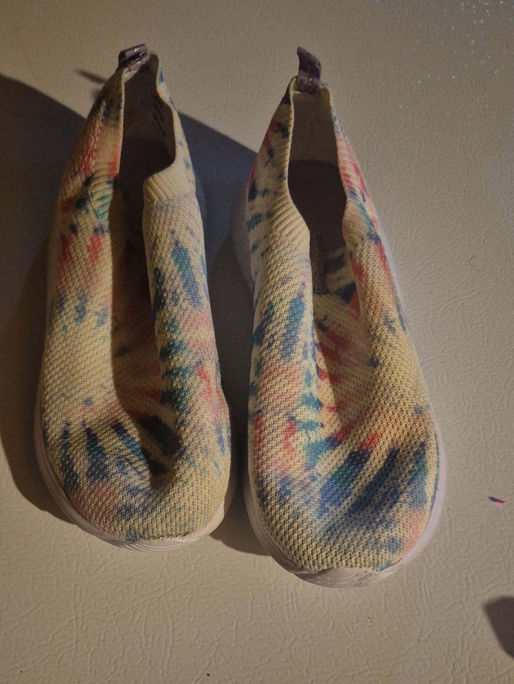 Kids Slip-On Knit Sneakers in Tie-Dye